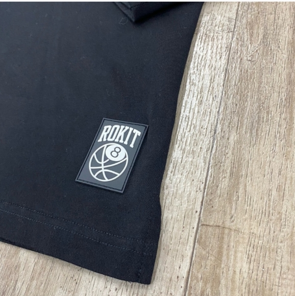 NWOT Rokit Men's long sleeve quarter zip Polo Shirt size L - Picture 3 of 4